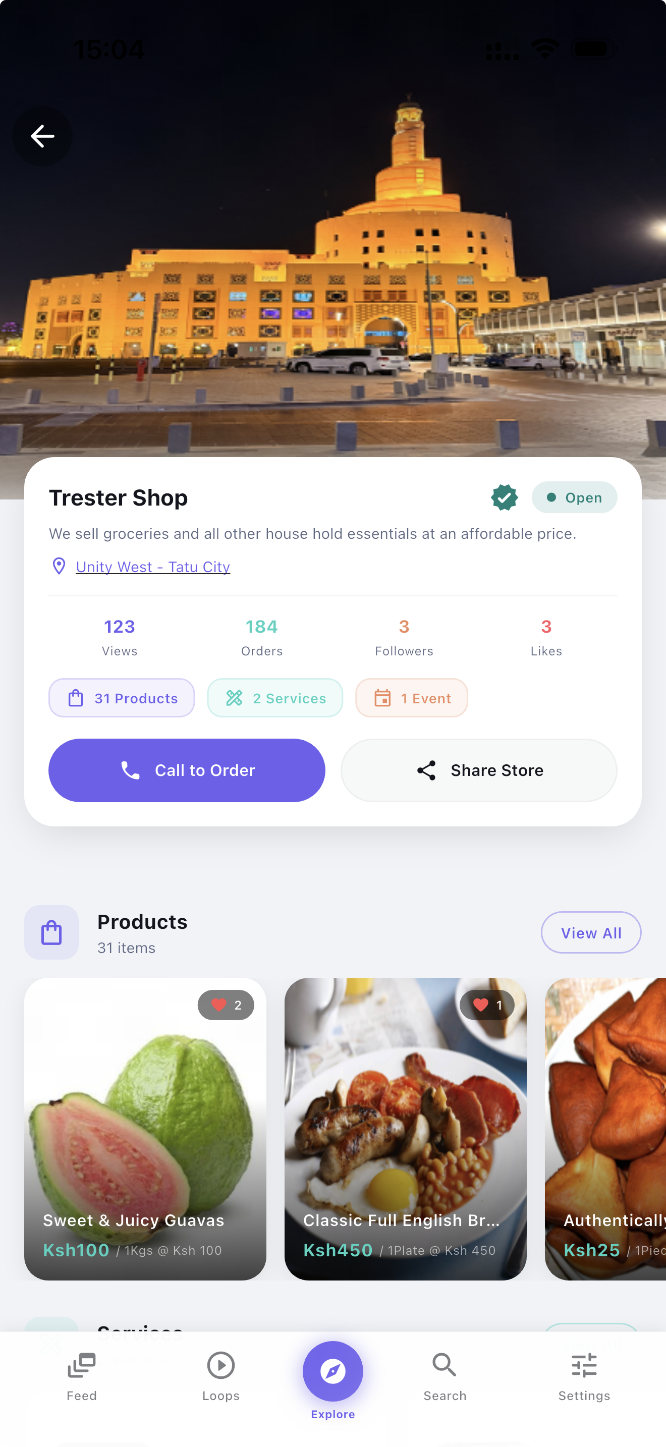 Locomart mobile store view